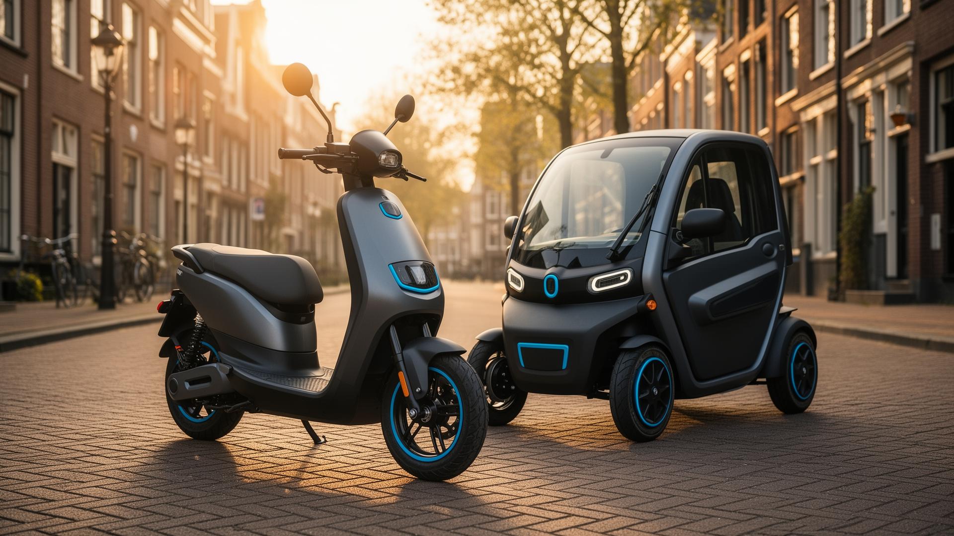 Elektrische scootmobiel en brommobiel